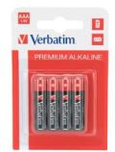 Verbatim AAA Alkaline Batteri, (LR03) 4-pack
