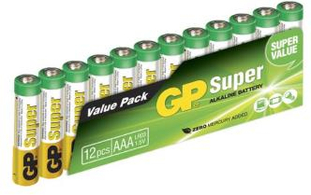 GP Super Alkaline AAA 12-pack