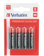 Verbatim AA Alkaline Batteri, (LR6) 4-pack