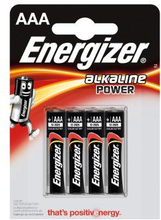 ENERGIZER Batteri AAA/LR03 Alkaline Power 4-pack