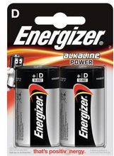 ENERGIZER Batteri D/LR20 Alkaline Power 2-pack