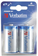 Verbatim D Alkaline Batteri, (LR20) 2-pack