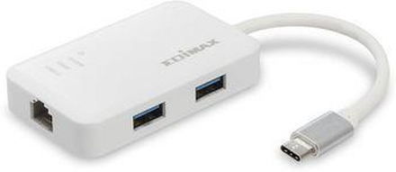 Edimax USB-C till 3-portars USB 3.0 Gigabit Ethernet Hub