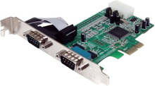 Startech 2 Port Native Pci Express Rs232 Serial Adapter Card With 16550 Uart