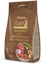 FITMIN Purity dog Rice Semimoist Rabbit & Lamb, Adult, Lamm, Kanin, Ris, 4 kg
