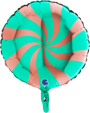 Folieballong Swirly Roseguld & Tiffany
