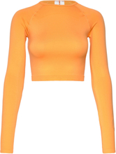 Onpedona Cir Ls Crop Top Sport Crop Tops Long-sleeved Crop Tops Orange Only Play