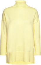 Bella Knit Blouse Tops Knitwear Turtleneck Yellow A-View