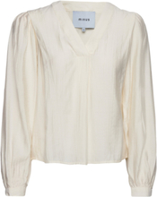 Melana Bluse Tops Blouses Long-sleeved White Minus