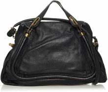 Pre-eide Black Chloe Paraty Leather Satchel Bag
