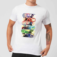 Avengers Endgame Original Heroes Herren T-Shirt - Weiß - 5XL