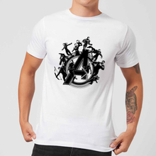 Avengers Endgame Hero Circle Herren T-Shirt - Weiß - 5XL
