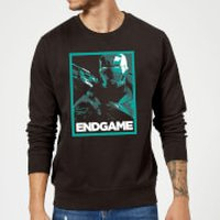 Avengers Endgame War Machine Poster Sweatshirt - Black - S - Black