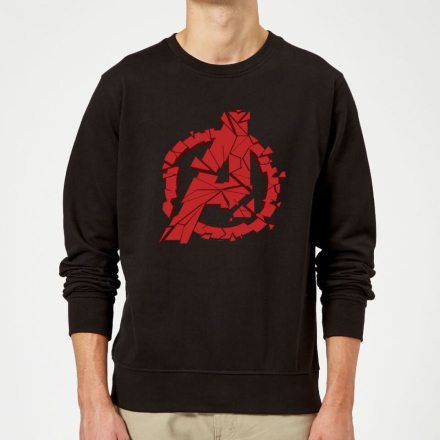 Avengers Endgame Shattered Logo Sweatshirt - Black - XL