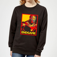 Avengers Endgame Iron Man Poster Women's Sweatshirt - Black - XS