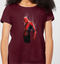 Marvel Spider-man Web Wrap Women's T-Shirt - Burgundy - S