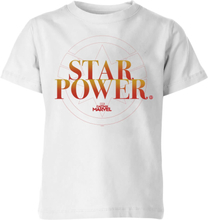 Captain Marvel Star Power Kids' T-Shirt - White - 3-4 Years - White