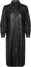 Ava Lea Shirt Dress Knælang Kjole Black AllSaints