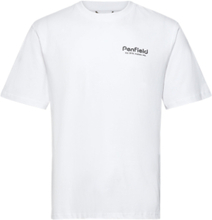 Hudson Script T-Shirt T-shirts Short-sleeved Hvit Penfield*Betinget Tilbud