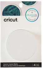 Cricut Infusible Ink Ceramic Coasters 4-pack (White, Round)