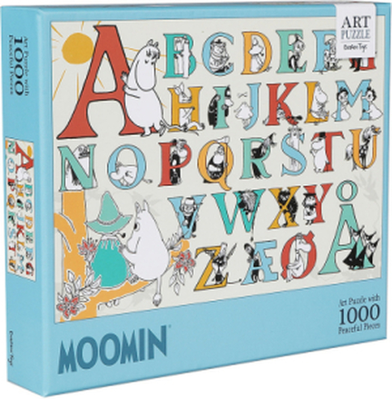 Mumutrolden Abc Puslespil 1000 Brikker Toys Puzzles And Games Puzzles Pedagogical Puzzles Multi/patterned MUMIN