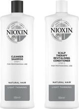 Nioxin System 1 Duo Shampoo + Conditioner 1000 ml