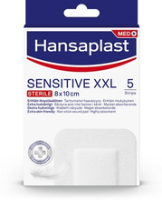 Hansaplast Sensitive XXL 8x10 cm Förband 5-pack