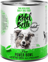 5 + 1 gratis! Rebel Belle Hundefutter 6 x 375 g / 750 g - Veggie: Adult Pure Power Bowl 6 x 750 g