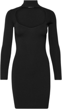 Freya Knitted Dress Kort Kjole Black Gina Tricot