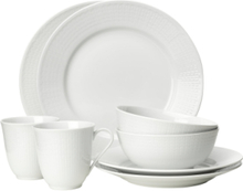 Swgr Starter-Set Snow 8Pc Home Tableware Plates Table Settings&sets White Rörstrand