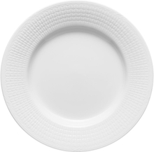 Swedish Grace Plate 24Cm Snow Home Tableware Plates Dinner Plates Hvit Rörstrand*Betinget Tilbud