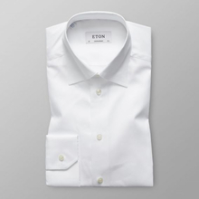 Eton Contemporary fit Vit skjorta - Button Under-krage