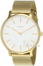 Timex TW2T74100 Hvid/Gul guldtonet stål Ø38 mm