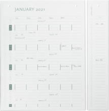 "Refill Planner Board 2021-2022 Home Decoration Office Material Calendars & Notebooks White By Wirth"