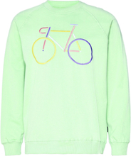 Sweatshirt Malmoe Color Bike Mint Tops Sweatshirts & Hoodies Sweatshirts Green DEDICATED