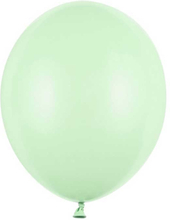 Ballonger Pastell Pistagegrön, 12 cm, 100-pack - PartyDeco