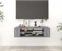 vidaXL Hengende TV-benk grå sonoma 100x30x26,5 cm konstruert tre