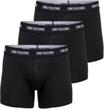 Onsfitz Solid Black Boxer 3Pack3854 Noos Boxershorts Black ONLY & SONS