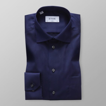 Eton Classic fit Marinblå skjorta - Signature twill