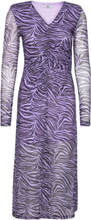 "Mela Wrapla Dress Dresses T-shirt Dresses Purple Bzr"