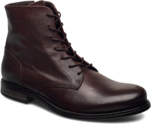 Shank Leather Shoe Støvletter Med Snøring Brun Sneaky Steve*Betinget Tilbud