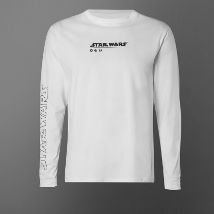 Star Wars May The Force Be With You Long Sleeve Unisex T-Shirt - White - XXL - White