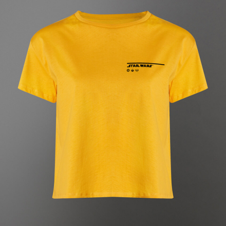 Star Wars The Falcon Women's Cropped T-Shirt - Mustard - XXL - Mustard