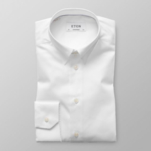 Eton Contemporary fit Vit skjorta med tab-krage