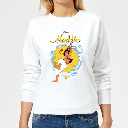 Disney Aladdin Rope Swing Women's Sweatshirt - White - L - White