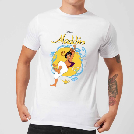 Disney Aladdin Rope Swing Herren T-Shirt - Weiß - 5XL