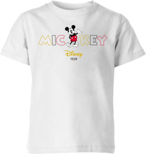 Disney Mickey Mouse Disney Wording Kids' T-Shirt - White - 3-4 Years
