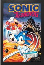 Sonic the Hedgehog Pinball Framed Art Print
