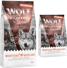 12 kg + 1 kg gratis! Wolf of Wilderness Trockenfutter 13 kg - "Whispering Woodlands" - Freilandpute (Monoprotein)