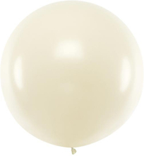 Jumboballong pärlvit - PartyDeco